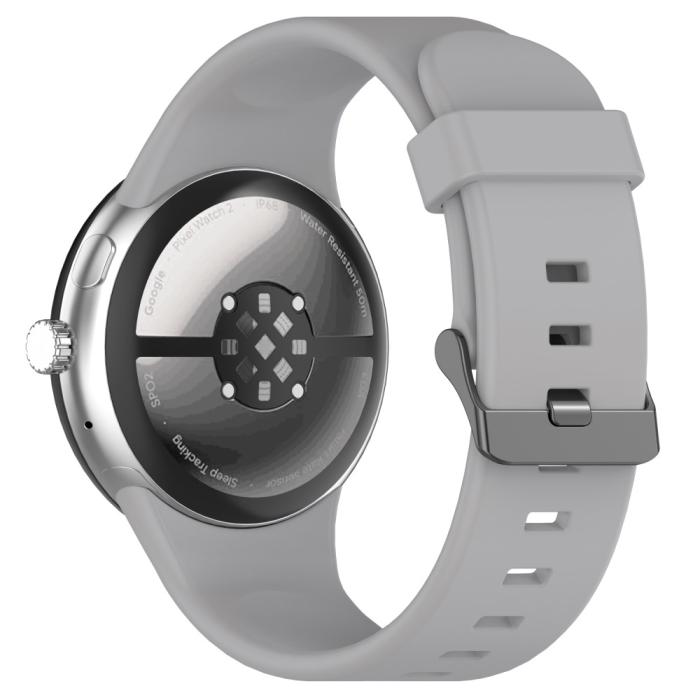 Bild 1, Google Pixel Watch 3 45 mm Armband Silikon Grå