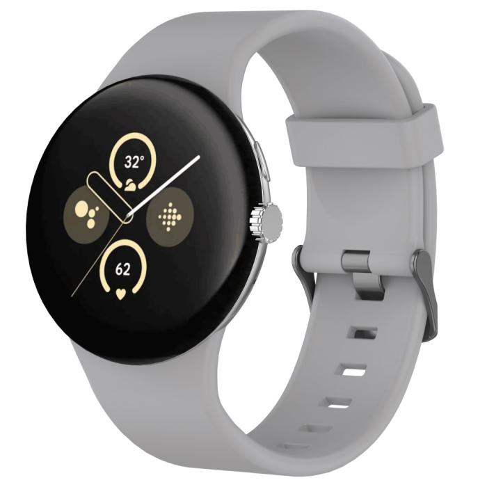 Bild 4, Google Pixel Watch 3 45 mm Armband Silikon Grå