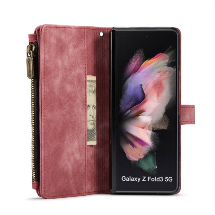Bild 5, CASEME Galaxy Z Fold 3 Fodral Multifunktionell Röd