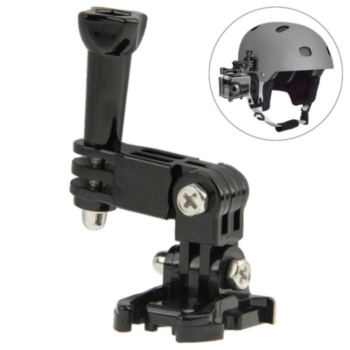 Bild 2, GoPro/DJI/Insta360 Justerbart Fäste För Hjälm Svart