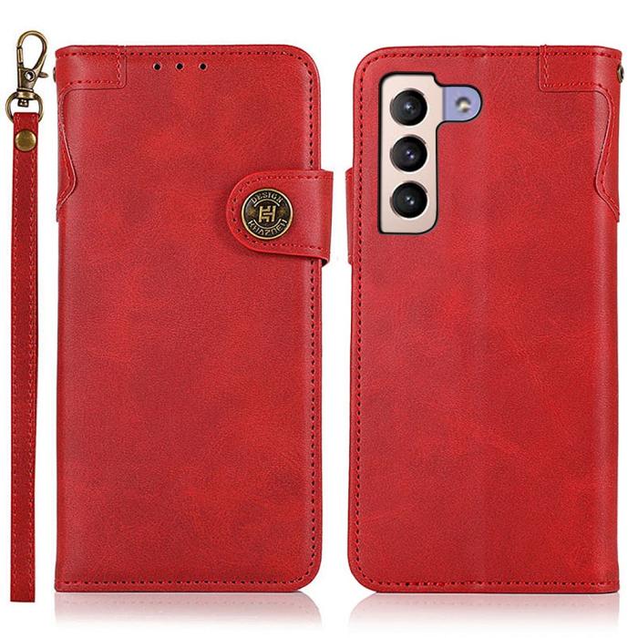 Bild 1, KHAZNEH Samsung Galaxy S22 Plus Fodral Magnetisk Mässing Röd