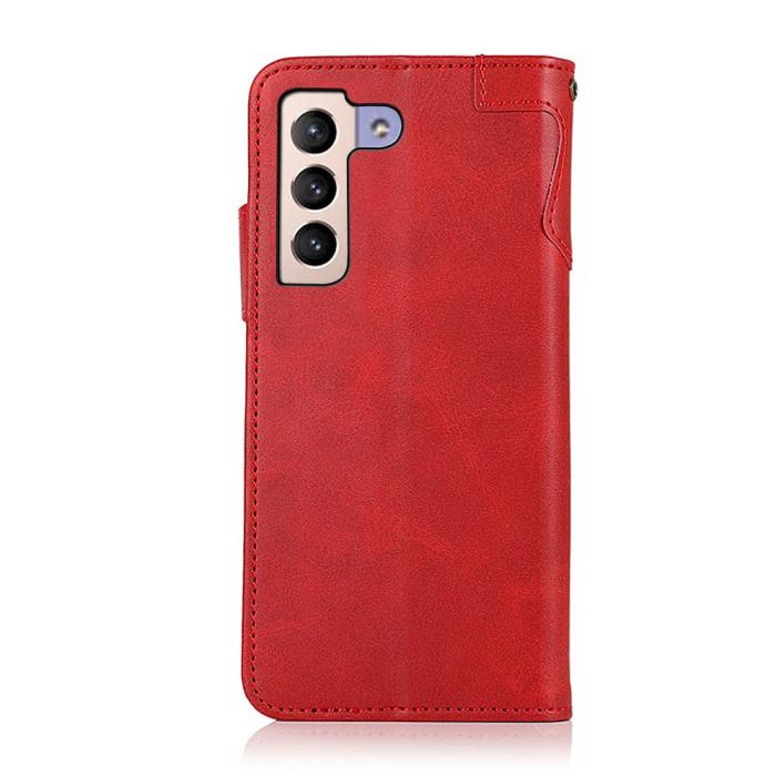 Bild 3, KHAZNEH Samsung Galaxy S22 Plus Fodral Magnetisk Mässing Röd