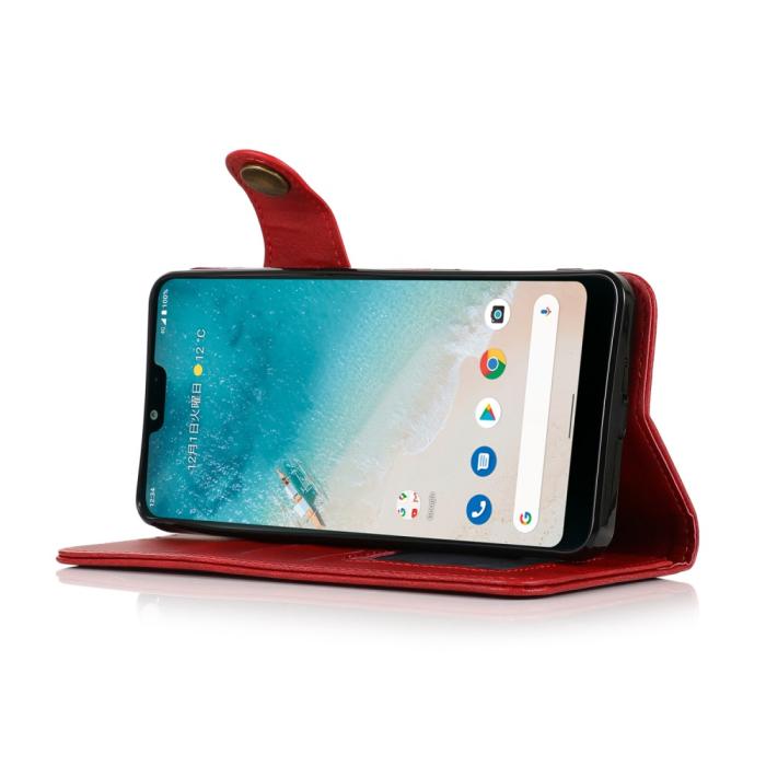 Bild 5, KHAZNEH Samsung Galaxy S22 Plus Fodral Magnetisk Mässing Röd