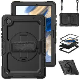 Galaxy Tab A8 10.5 Skal Shockproof Hybrid Kickstand Strap