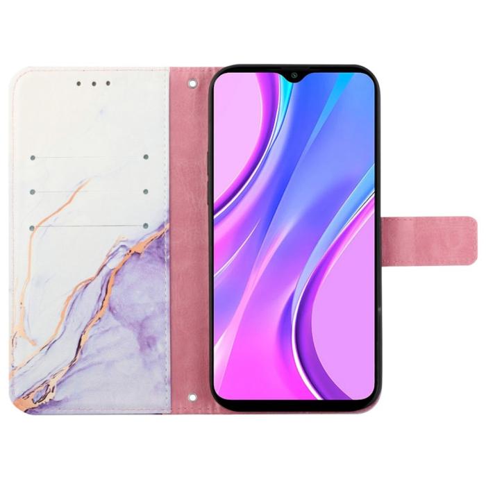 Bild 3, Xiaomi 12T / 12T Pro Fodral Marmor Vit/Lila
