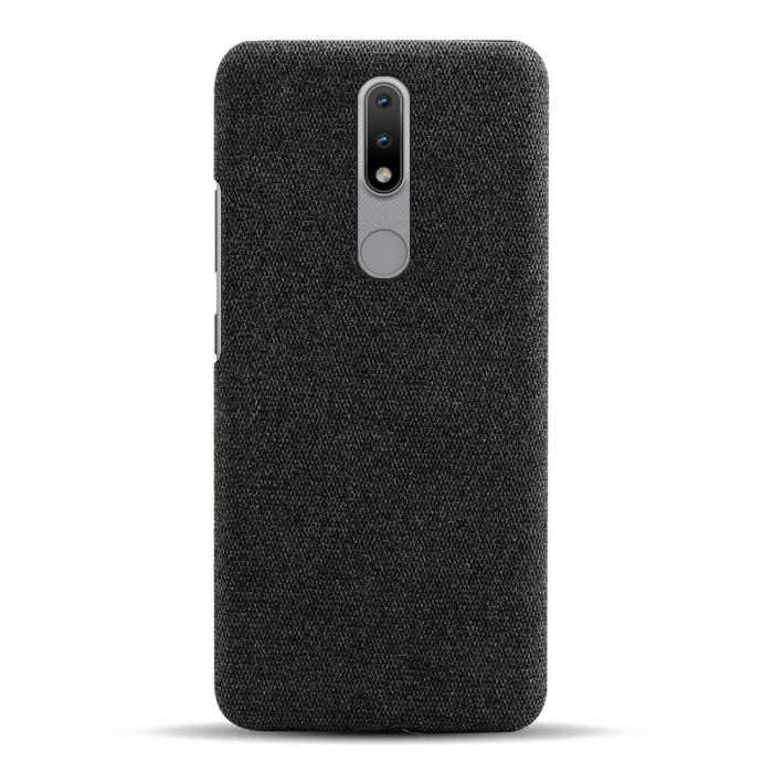 Bild 3, Nokia 2.4 - Tygbelagt Textur Skal - Svart