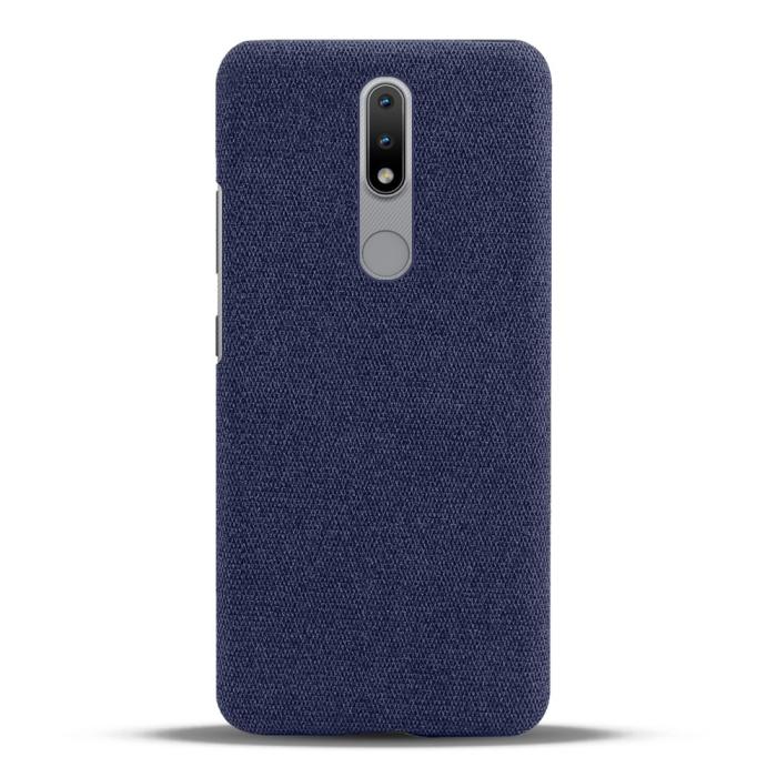Bild 3, Nokia 2.4 - Tygbelagt Textur Skal - Blå