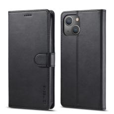 iPhone 13 - LC.IMEEKE Läder Fodral - Svart