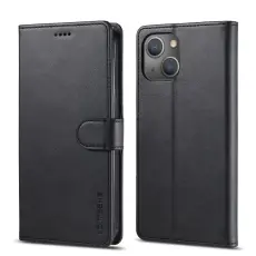 iPhone 13 - LC.IMEEKE Läder Fodral - Svart
