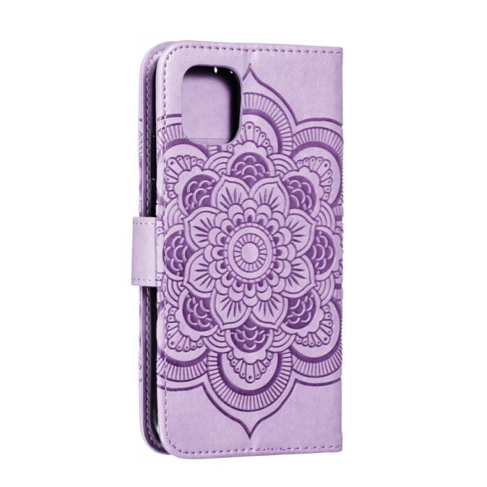 Bild 4, iPhone 11 - Sun Mandala Plånboksfodral - Lila