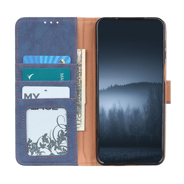 Bild 4, KHAZNEH Xiaomi Redmi Note 11 4G Fodral Split Läder Blå