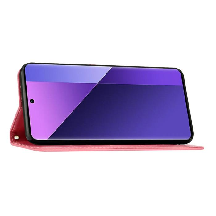 Bild 4, Samsung Galaxy S25 Edge Fodral Med Blommigt Tryck Rosa