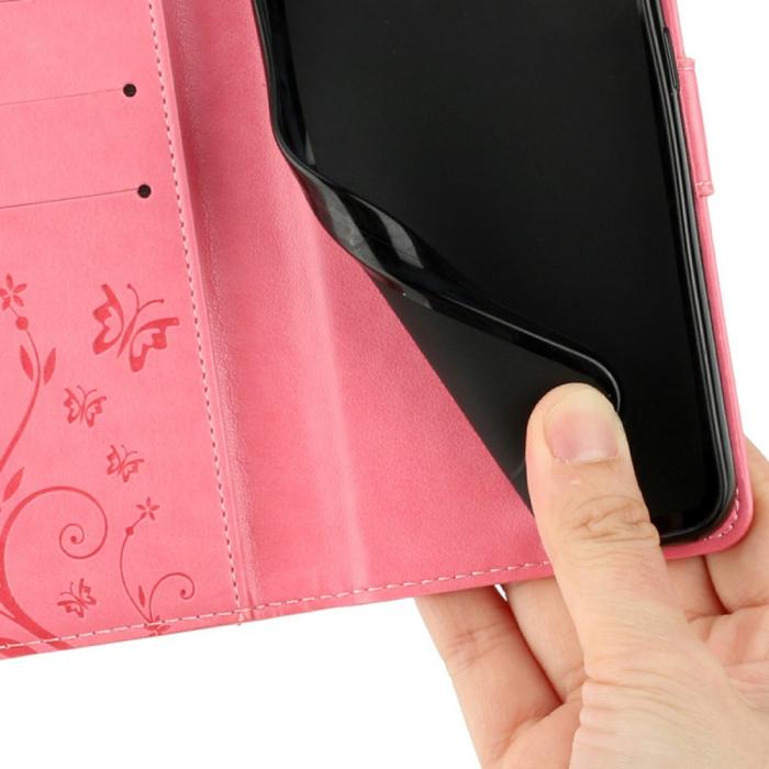 Bild 5, Samsung Galaxy S25 Edge Fodral Med Blommigt Tryck Rosa