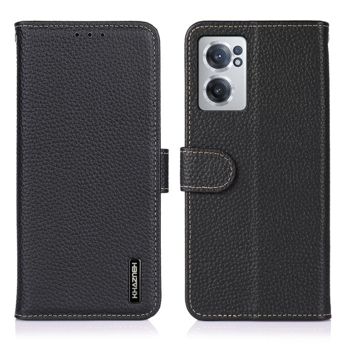 Bild 1, KHAZNEH OnePlus Nord CE 2 5G Fodral Äkta Läder Svart