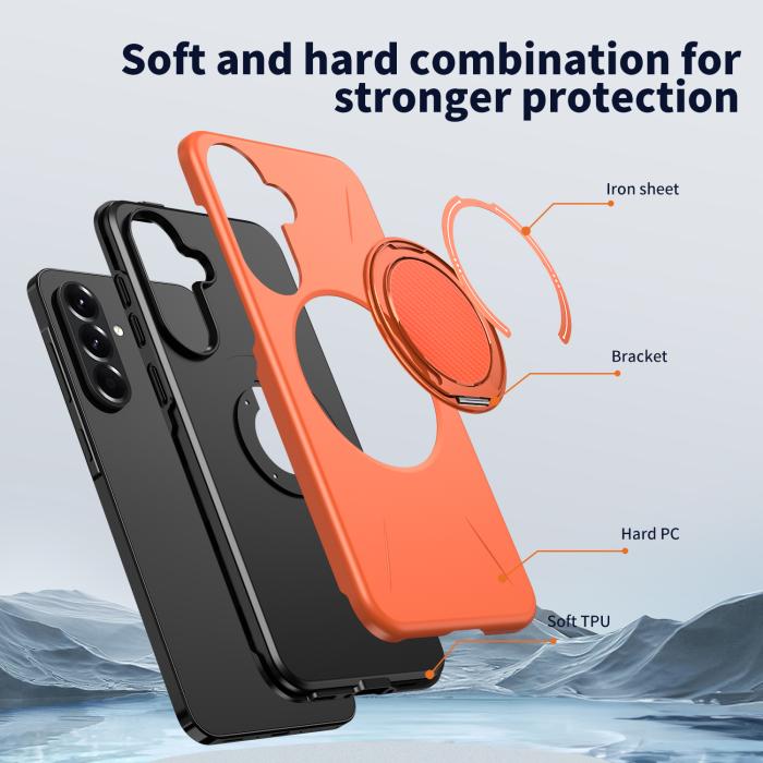 Bild 5, Samsung Galaxy A27 5G Skal Magsafe Kickstand Orange