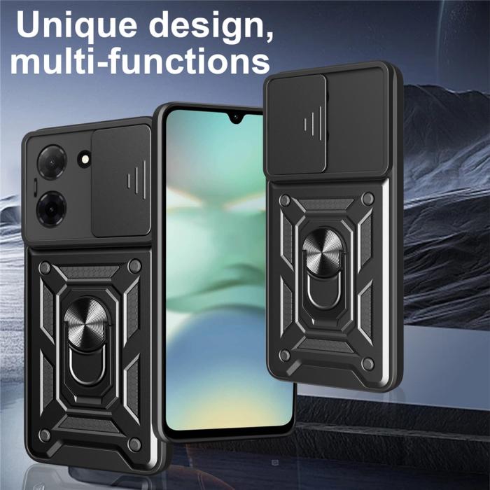 Bild 2, Xiaomi Redmi A5 Skal CamShield Hybrid Ring Svart
