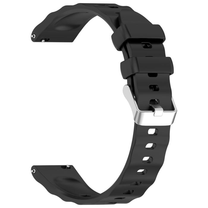 Bild 2, Huawei Watch GT 6 41 mm / 5 Pro 42 mm Armband Silikon Svart