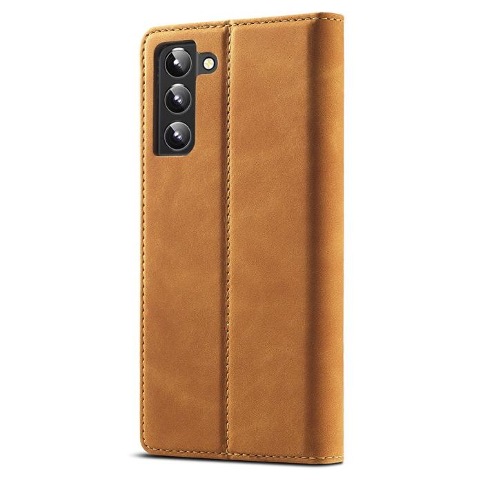 Bild 3, LC.IMEEKE Samsung Galaxy S22 Plus Fodral Flip Läder Brun