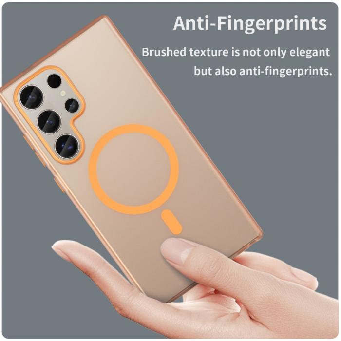 Bild 5, Samsung Galaxy S23 Ultra Skal MagSafe Slim Matt Orange
