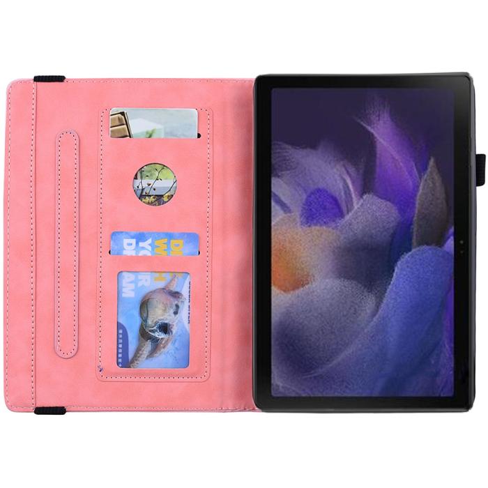 Bild 5, Samsung Galaxy Tab A8 10.5 (2021) Fodral Tryckt Flower Roséguld