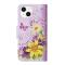 iPhone 14 Fodral Med Tryck Gula Blommor