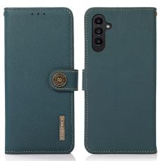 KHAZNEH Samsung Galaxy S26 Fodral &Auml;kta L&auml;der Gr&ouml;n
