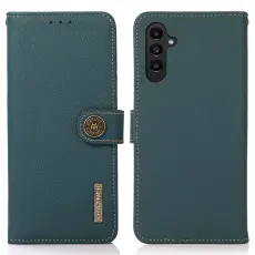 KHAZNEH Samsung Galaxy S26 Fodral &Auml;kta L&auml;der Gr&ouml;n