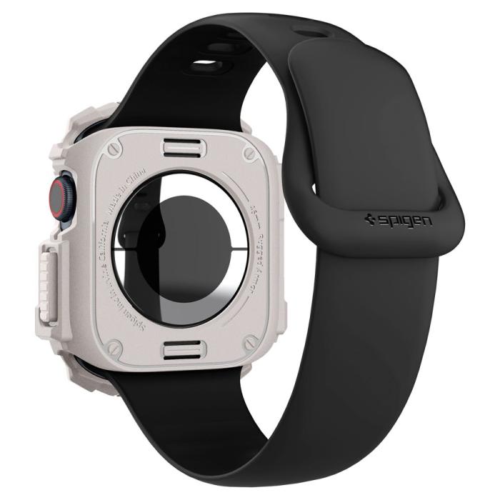 Bild 5, Spigen Apple Watch 11/10 46 mm Skal Rugged Armor Dune Beige