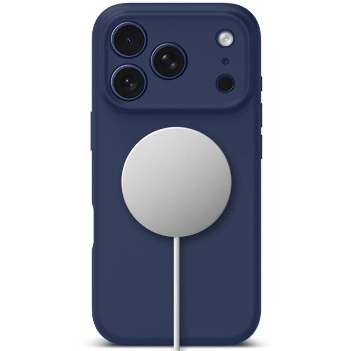 Bild 5, Tech-Protect iPhone 17 Pro Max Skal MagSafe Silicone Deep Blue
