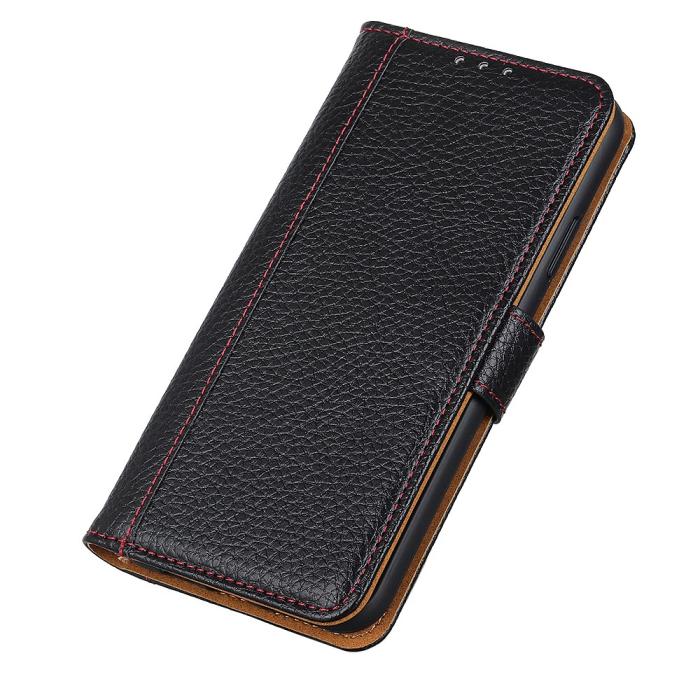 Bild 5, Xiaomi Mi 11 - Litchi Plånboksfodral - Svart
