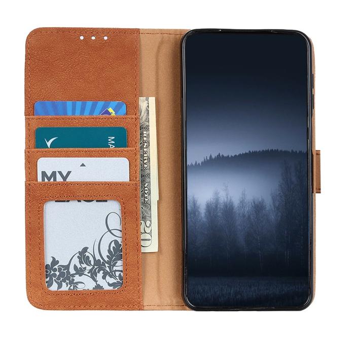 Bild 4, KHAZNEH Xiaomi Redmi Note 11 4G Fodral Split Läder Brun