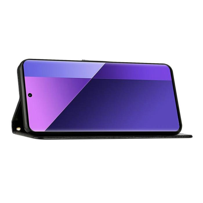 Bild 4, Samsung Galaxy S25 Edge Fodral Med Blommigt Tryck Svart