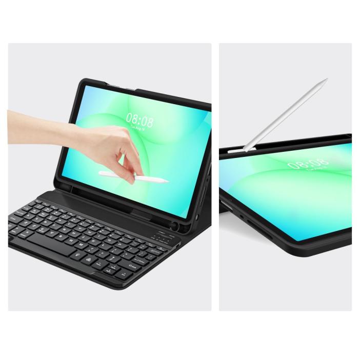 Bild 6, Tech-Protect Galaxy Tab A11 Plus/A9 Plus Fodral SC Tangentbord Svart