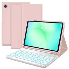 Tech-Protect Galaxy Tab A11 Plus/A9 Plus Fodral SC Tangentbord Rosa
