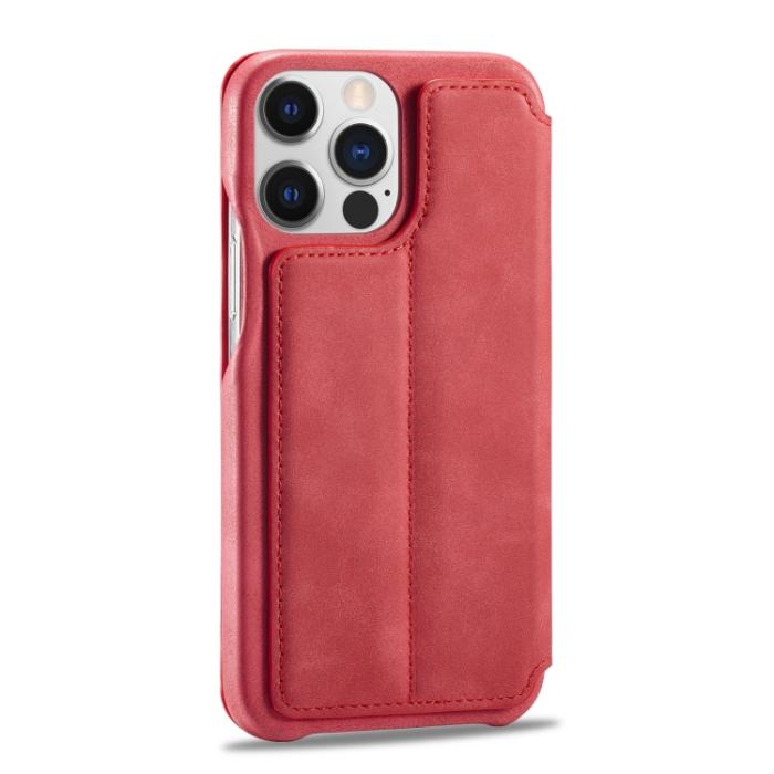 Bild 3, LC.IMEEKE iPhone 14 Plus Fodral Flip Läder Röd
