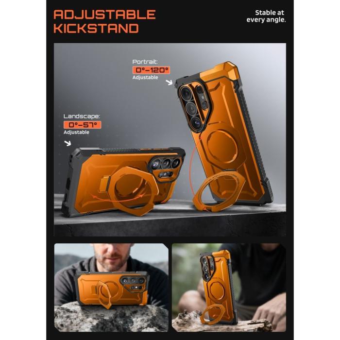 Bild 4, Supcase Galaxy S26 Ultra Skal MagSafe UB Grip Coral
