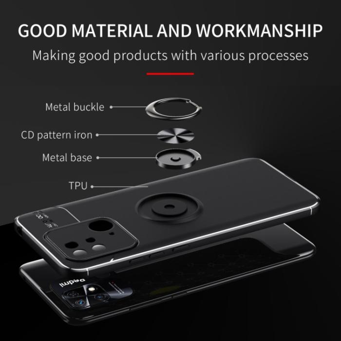Bild 3, Xiaomi Redmi 10C Skal Ring Svart