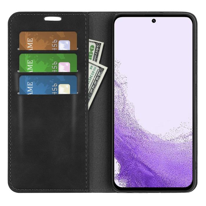 Bild 2, Samsung Galaxy S23 Flip Fodral Skin Touch Svart