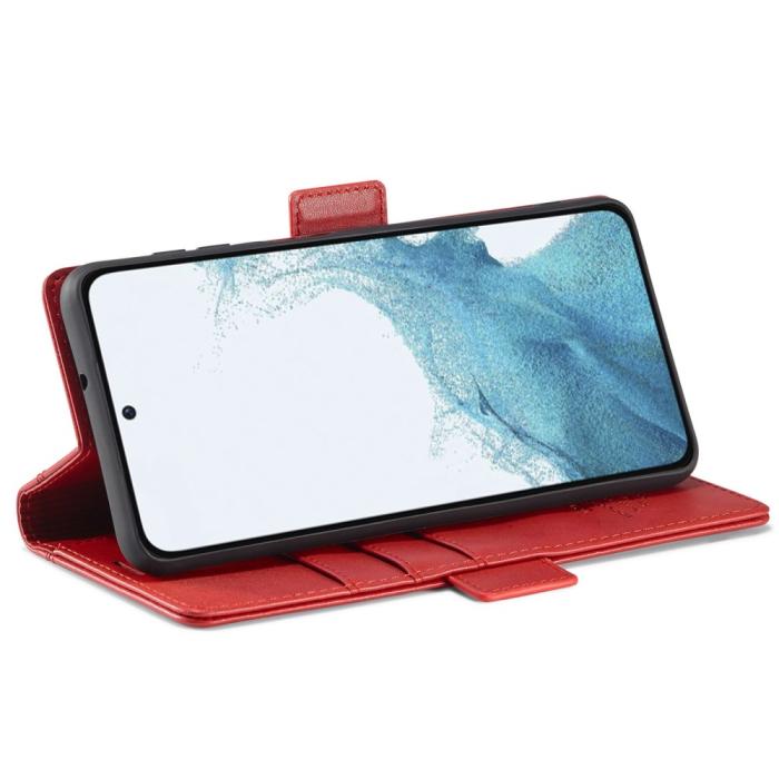 Bild 3, LC.IMEEKE Samsung Galaxy S23 Fodral Läder Röd