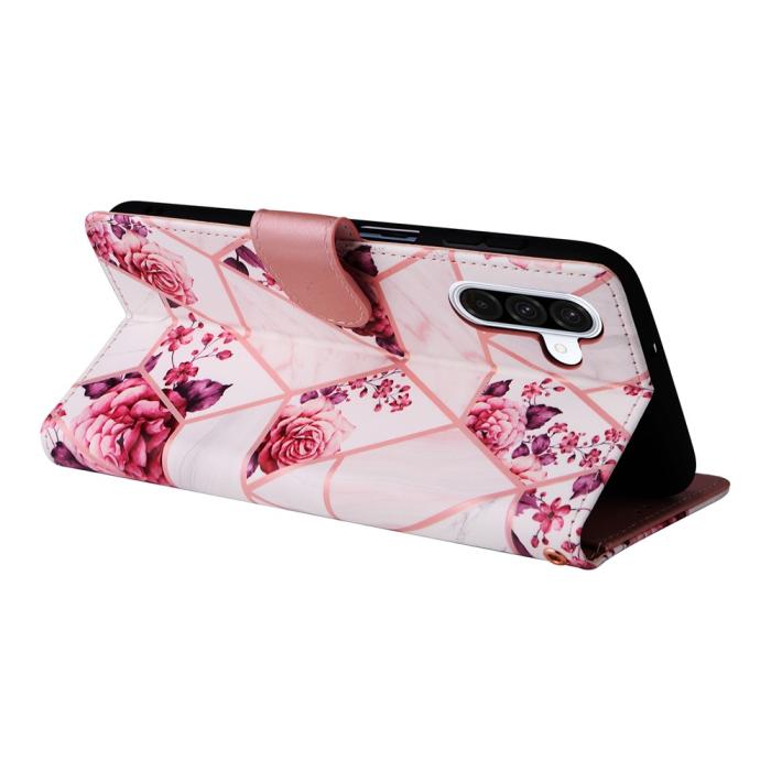 Bild 4, Samsung Galaxy A17 / A26 Fodral Läder Marmor Rosa