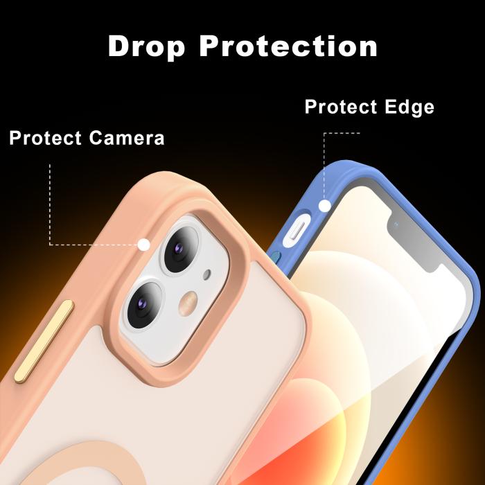 Bild 4, ColorPop iPhone 12/12 Pro Skal CH MagSafe Matt Off White