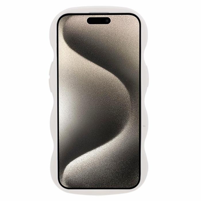 Bild 2, iPhone 13 Mobilskal Wavy Off White