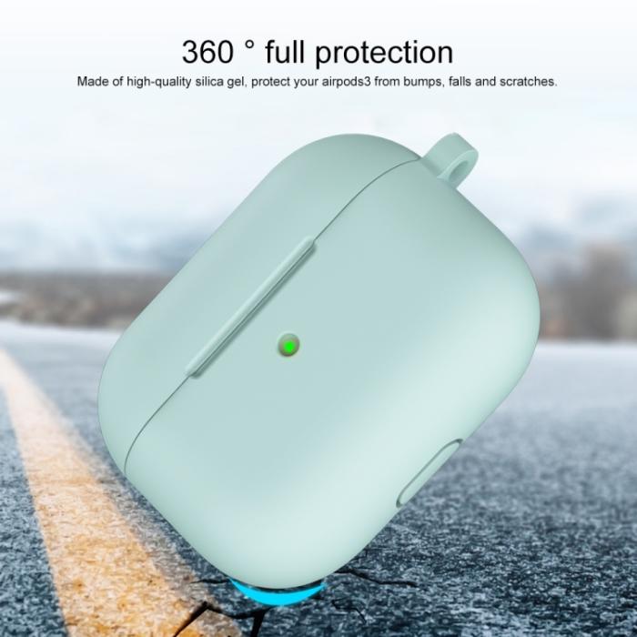 Bild 3, AirPods 3 Skal Silikon Med Krok Blå