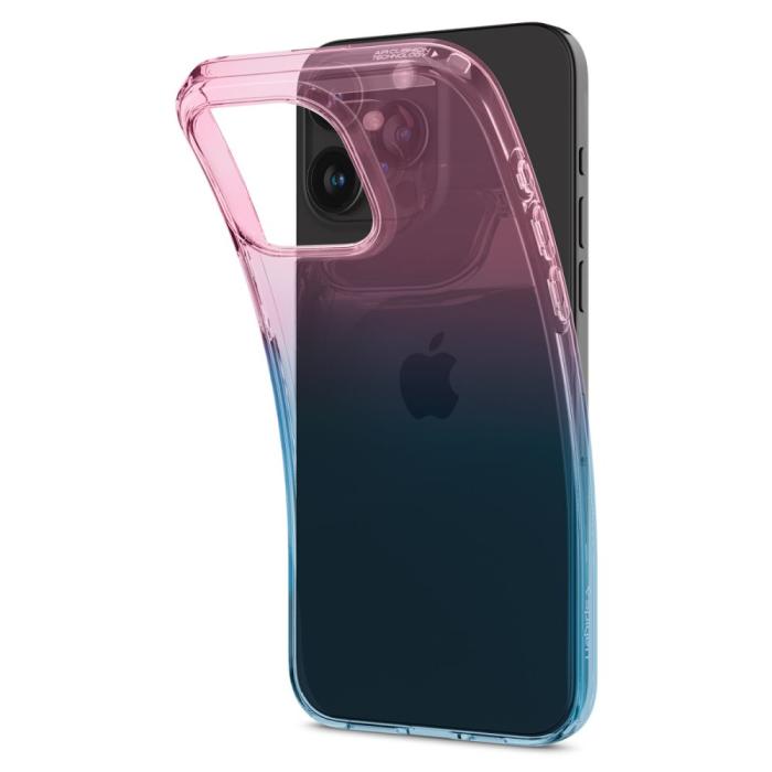 Bild 5, Spigen iPhone 15 Pro Skal Liquid Crystal Gradation Pink