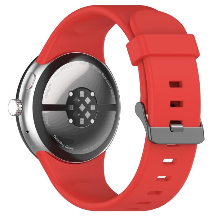 Bild 1, Google Pixel Watch 3 45 mm Armband Silikon Röd