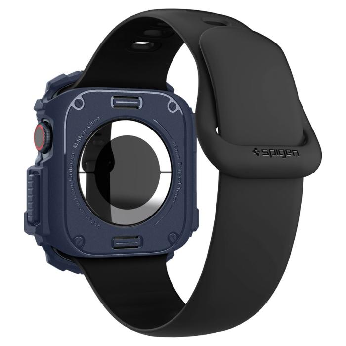 Bild 3, Spigen Apple Watch 11/10 46 mm Skal Rugged Armor Navy Blue