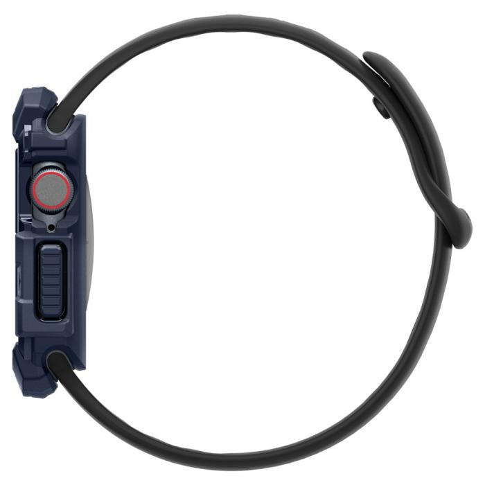 Bild 4, Spigen Apple Watch 11/10 46 mm Skal Rugged Armor Navy Blue