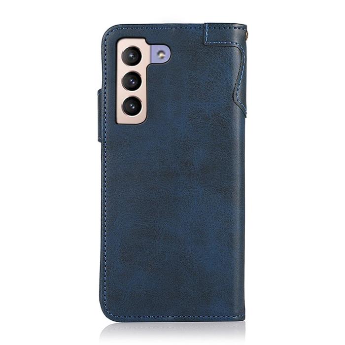 Bild 3, KHAZNEH Samsung Galaxy S22 Plus Fodral Magnetisk Mässing Blå