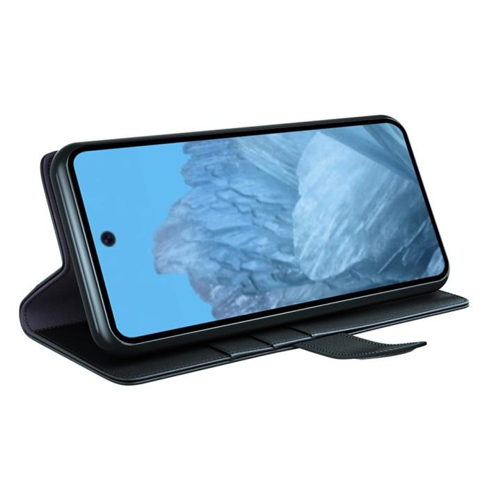Bild 3, Google Pixel 9/9 Pro Fodral Premium Äkta Läder Svart