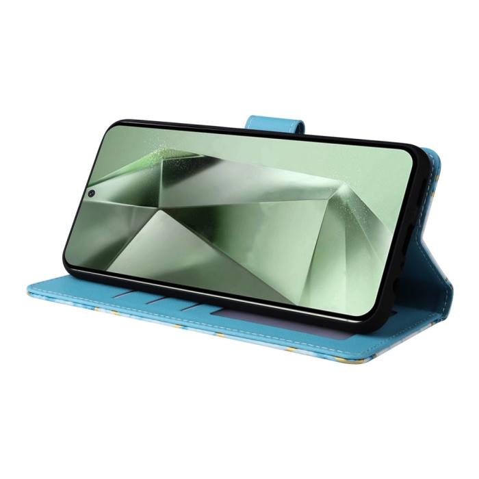 Bild 3, Samsung Galaxy S24 FE Fodral Marmor Blå